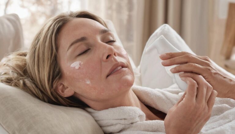 relaxing post facelift self care