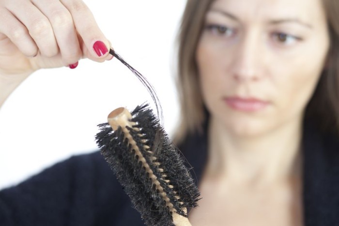 woman hair loss