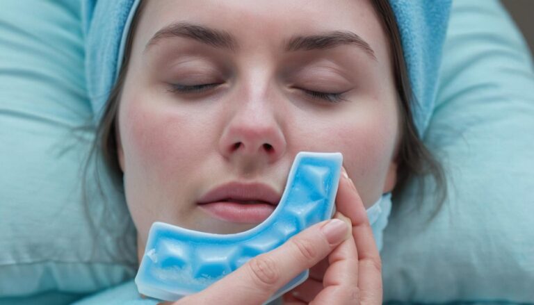 soothing ice pack treatment