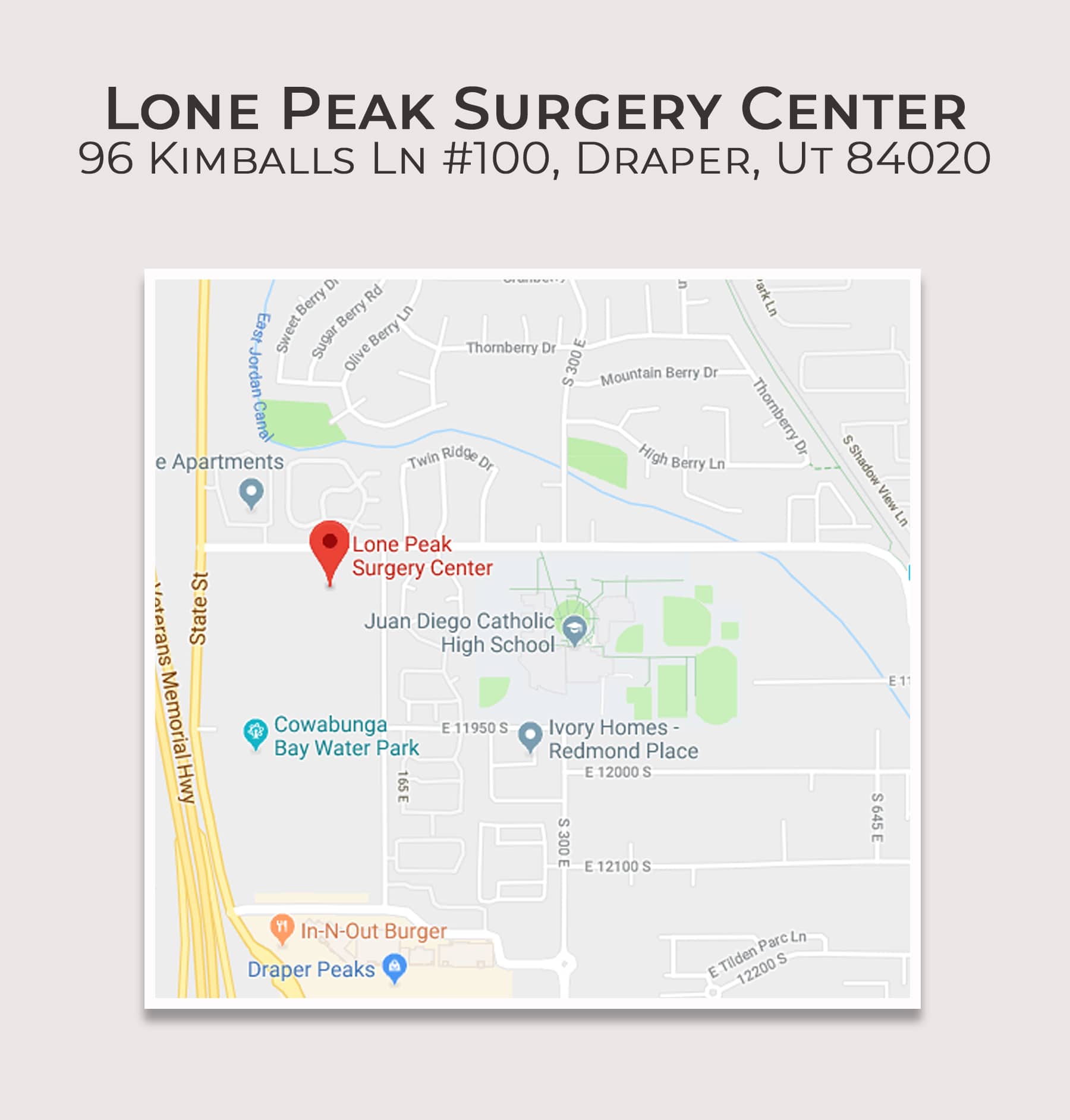 lone peak surgery center