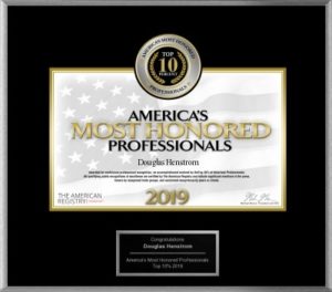 America's Most Honored Professionals 2019 Award