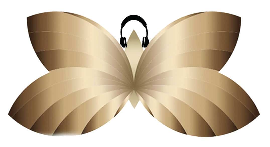 Butterly with Headphones