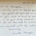 Dr. Thompson Thank you 3