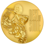Medalla Best Of State (pequeña y transparente)