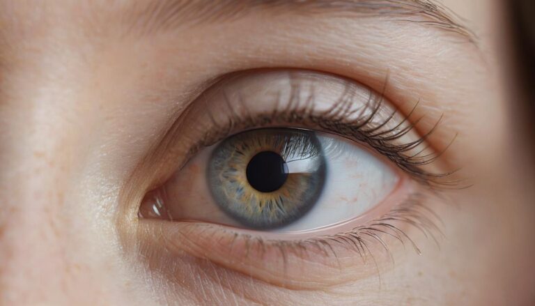 Detailed human eye and eyelid
