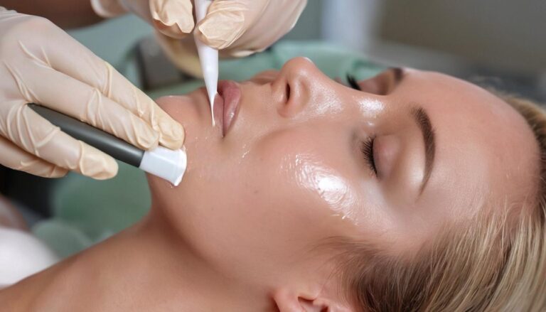 Applying a chemical peel solution