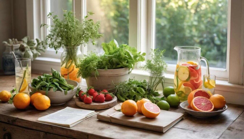 healthy lifestyle kitchen scene
