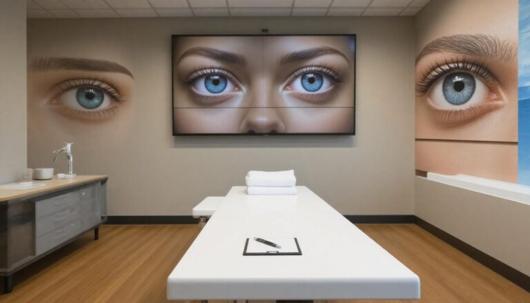 plastic surgery consultation room setup