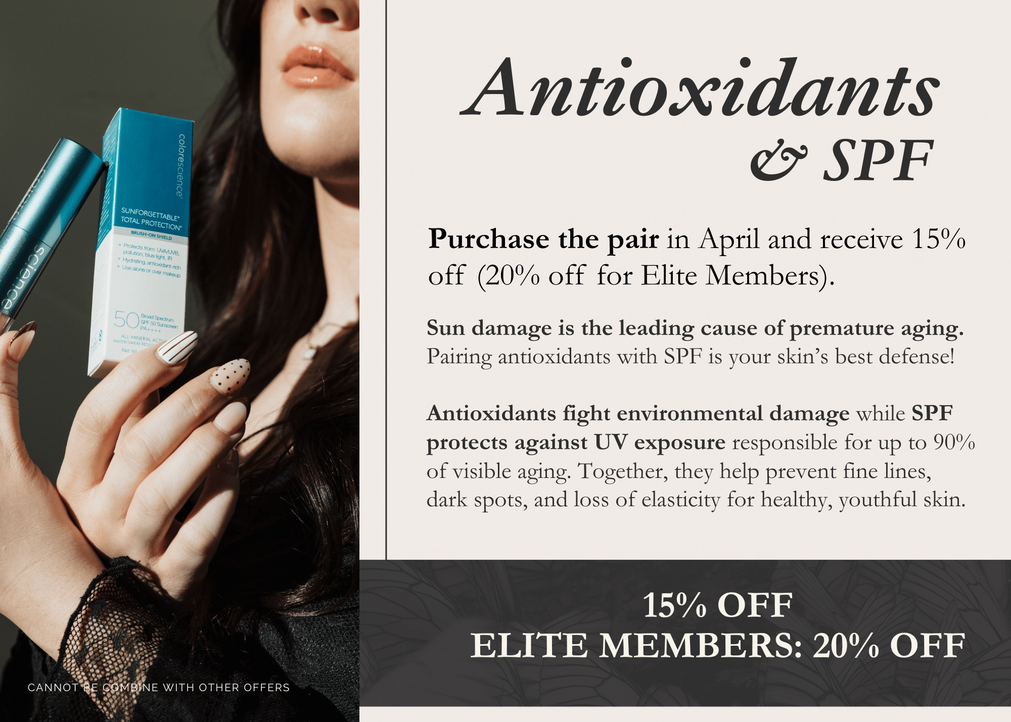 April Skincare Display