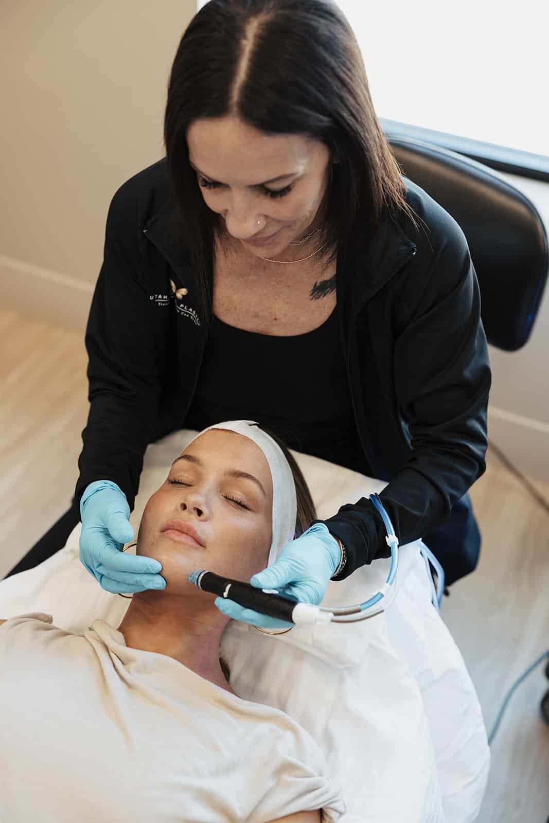 Utah Facial Plastics Heber, facial treatment with esthetician